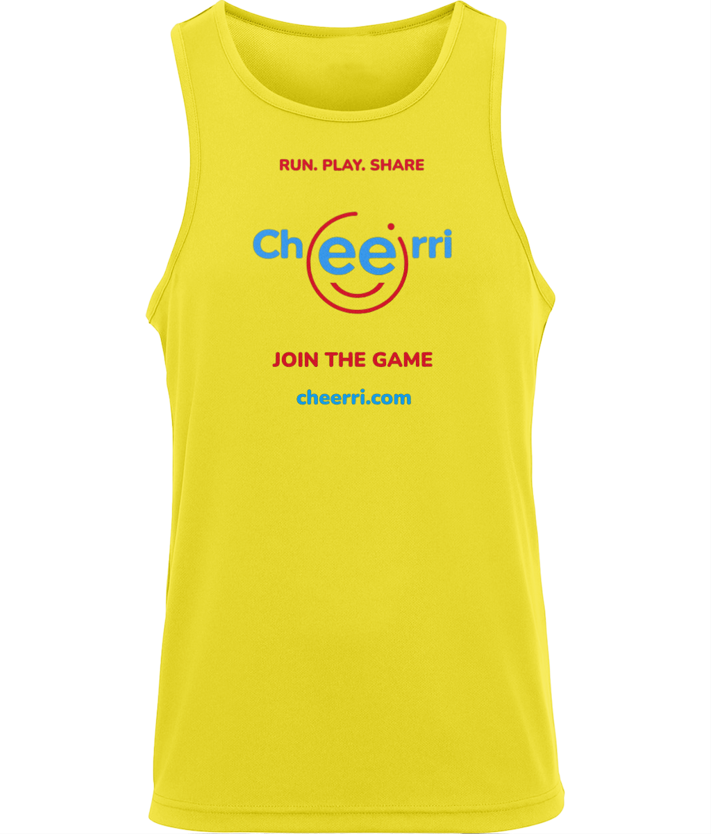 Cheerri Active Vest | Run.Play.Share - Join the Game Edition | Standard Fit